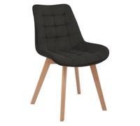 Silla de comedor brook cord pana antracita 63x53x84 cm