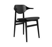 Silla de Comedor Bufala con Asiento Tapizado, Negro Negro/antracita 21003