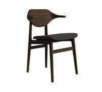 Silla de Comedor Bufala con Asiento Tapizado, Roble Ahumado Oscuro/antracita 21003