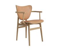 Silla de Comedor con Forma de Elefante y Reposabrazos, Roble Natural/camel 21004