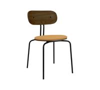 Silla de Comedor Curious en Roble Ahumado, Negro y Mandarina