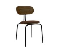 Silla de Comedor Curious en Roble Ahumado, Negro y Marrón Osito de Peluche