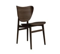 Silla de Comedor Elephant Tapizada en Roble Ahumado Oscuro/antracita 21003