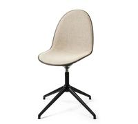 Silla de Comedor Eternity Giratoria Base Negro y Tapizada 218 Beige