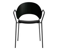 Silla De Comedor Eva Solo Dosina Con Reposabrazos Y Tapizada Roble/ Negro Negro