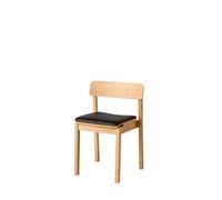 Silla de Comedor Everyday en Roble Lacado y Negro