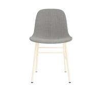Silla De Comedor Form Tapizada Grupo 2 Crema/Acero