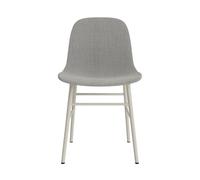 Silla de Comedor Form Tapizada Grupo 2 Gris Claro/Acero