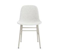 Silla de Comedor Form Tapizada Grupo 5 Gris Claro/Acero
