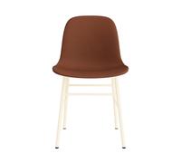 Silla De Comedor Form Tapizada Grupo 7 Crema/Acero