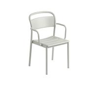 Muuto Silla Linear steel armchair grey (RAL 7044)