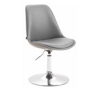Silla de comedor maverick simil cuero gris 57x48x76 cm