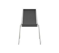 Silla de Comedor Noel Acero Inoxidable/ Lino Negro