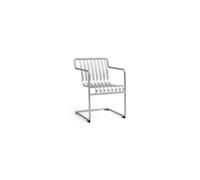 Silla de Comedor Palissade Cantilever con Reposabrazos de Acero Galvanizado en Caliente