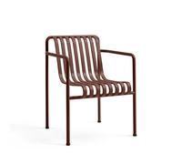 Silla de Comedor Palissade con Reposabrazos, Color Hierro Rojo