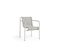 Silla de Comedor Palissade de Cuerda con Reposabrazos, Gris Nube