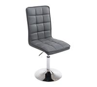 Silla de comedor peking v2 simil cuero gris 59x43x90 cm
