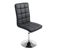 Silla de comedor peking v2 simil cuero negro 59x43x90 cm