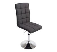 Silla de comedor peking v2 tela gris oscuro 59x43x90 cm