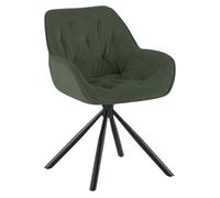 Silla de comedor rimio cord pana verde 62x56x82 cm