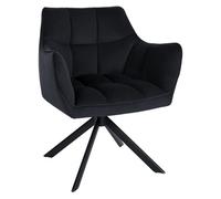 Silla de comedor CLP, modelo Swing, giratoria. Silla de cocina con reposabrazos y función de retorno, estructura en color