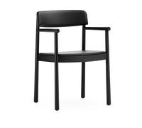 Normann Copenhagen Silla Timb con cojín Black/ Ultra Leather - Black