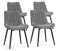 Silla de comedor Vicco Ravlo Gris/ 51 x 57 cm Juego de 4, Model 61390
