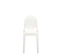 Silla de Comedor Victoria Ghost Blanco Brillante