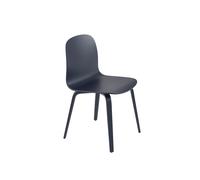 Silla de Comedor Visu con Base de Madera Azul Medianoche