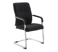 Silla de conferencia anubis en tela negro 65x58x102 cm