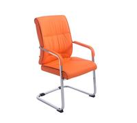 Silla de conferencia anubis simil cuero naranja 65x58x102 cm