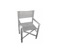 Silla de director plegable con estructura de aluminio y tejido textilene 2x1 ...