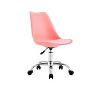 Silla de escritorio con ruedas eyre rosa 97x47x58cm 7house