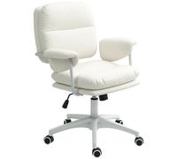 Silla de escritorio - Silla de escritorio ajustable - Silla de oficina - Silla para el hogar - Silla de escritorio blanca