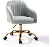Silla de escritorio - Silla de escritorio negra - Silla de escritorio con ruedas - Silla de escritorio con reposabrazos - Silla giratoria