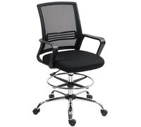 Silla de escritorio - Silla giratoria - Silla de escritorio ajustable - Silla de oficina - Silla de trabajo - Negra - Giratoria 360°