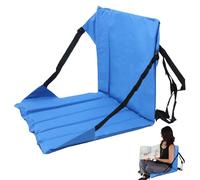 Silla de estadio plegable portátil para sentarse en el suelo al aire libre | Silla de grada con respaldo para exteriores, béisbol, fútbol, conciertos, camping, viajes, playa, picnic, barco, kayak