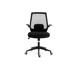 Silla de Estudio Juvenil Modelo Florencia, Brazos abatibles. (Negro)