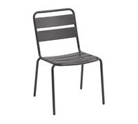 Silla de exterior 52cm phuket muebles de jardín terraza estilo contemporáneo color gris grafito
