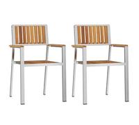 vidaXL Silla de Jardín 2 pcs