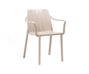 Silla de Jardín 4 Patas Apilable Con Brazos Nardi Tiberina 40205.24.000 Corda