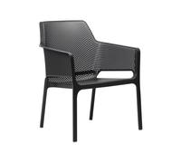 Silla de Jardín 4 Patas Con Brazos Nardi Net Relax 40327.02.000 Antracite
