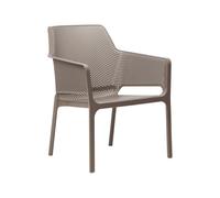 Silla de Jardín 4 Patas Con Brazos Nardi Net Relax 40327.10.000 Tortora