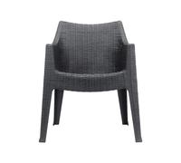 Silla de Jardín 4 Patas Con Brazos Scab 2321 81 Antracita