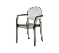 Silla de Jardín 4 Patas Con Brazos Scab Igloo 2355 183 Transparente ahumado