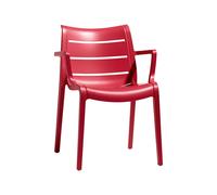 Silla de Jardín 4 Patas Con Brazos Scab Sunset 2329 42 Rojo geranio
