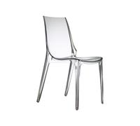 Silla de Jardín 4 Patas Ignífugo Apilable Sin Brazos Scab Vanity 2652 IG 100 Transparente