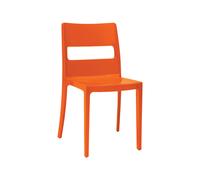 Silla de Jardín 4 Patas Sin Brazos Scab Sai 2275 30 Naranja
