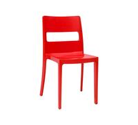 Silla de Jardín 4 Patas Sin Brazos Scab Sai 2275 40 Rojo