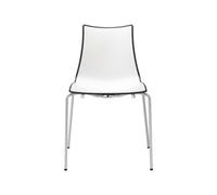 Silla de Jardín 4 Patas Sin Brazos Scab Zebra Bicolour 2272 VB 214 blanco - Antracita